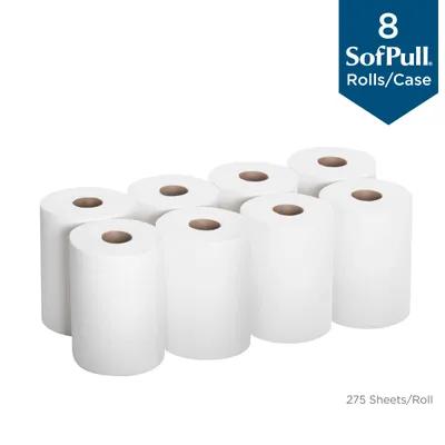 Sofpull® Roll Paper Towel 14.8X7.8 IN 1PLY White Centerpull 225 Sheets/Roll 8 Rolls/Case 1800 Sheets/Case