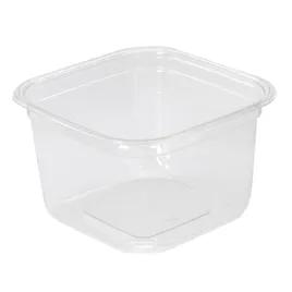 Recycleware® Deli Container Base 16 OZ RPET Clear Square 600/Case