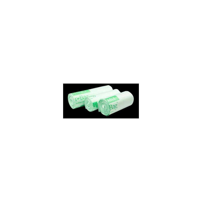 Compostable Liner 28X44 IN 23 GAL Green Plastic 0.9MIL 200/Case