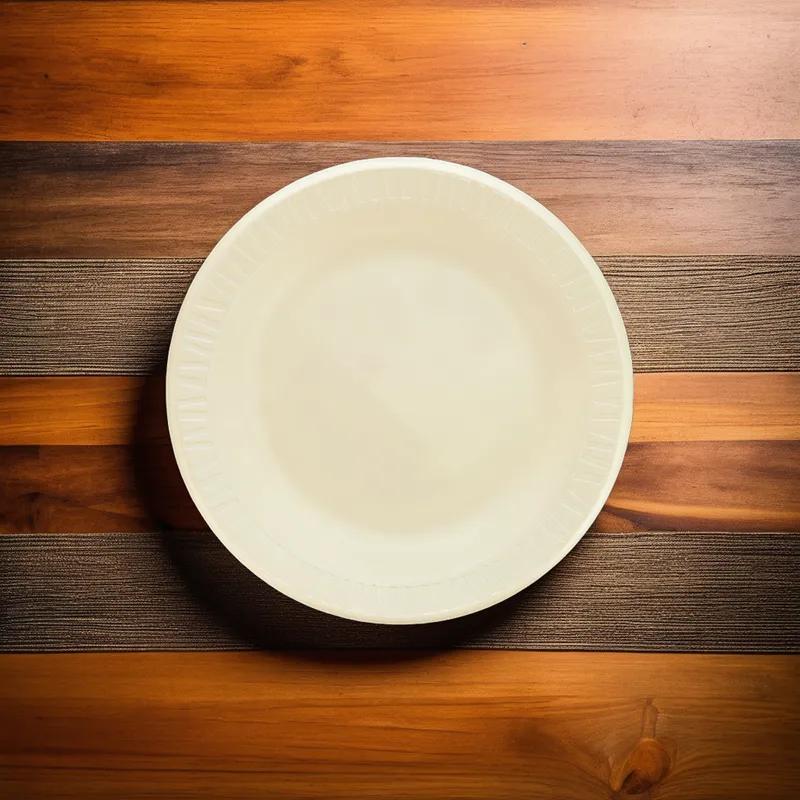 Dart® Quiet Classic® Plate 7 IN Polystyrene Foam Gold Round Laminated 1000/Case