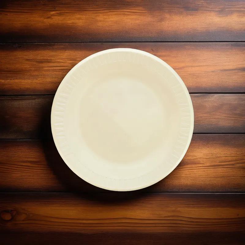 Dart® Quiet Classic® Plate 7 IN Polystyrene Foam Gold Round Laminated 1000/Case