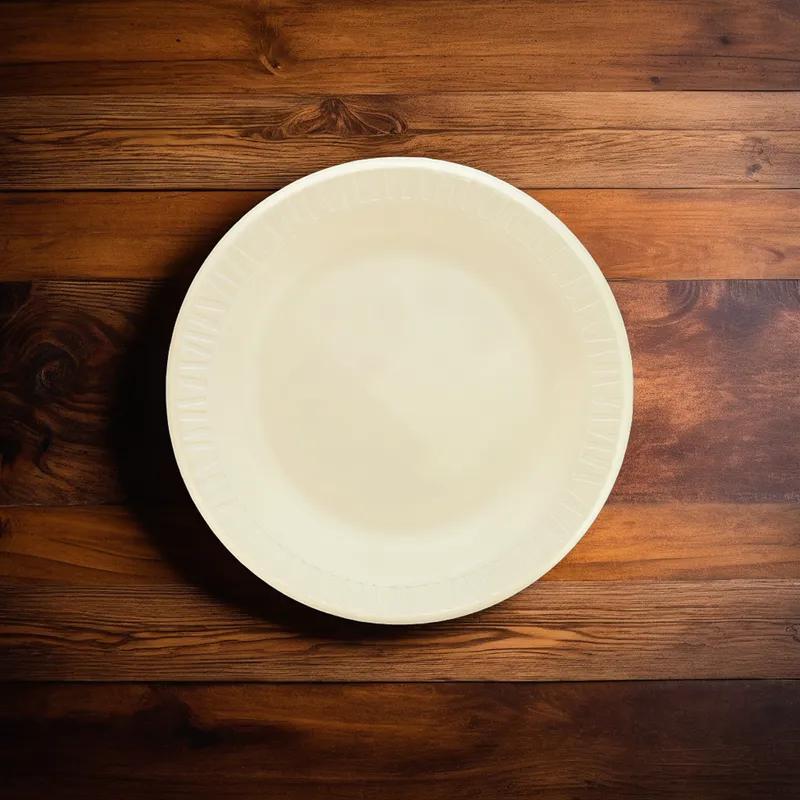 Dart® Quiet Classic® Plate 7 IN Polystyrene Foam Gold Round Laminated 1000/Case