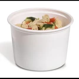 HomeFresh® Deli Container Base 16 OZ PP White Round Leak Resistant 500/Case