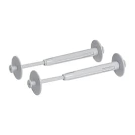 Compact® Toilet Paper Dispenser Adapter Spindle Plastic Gray Coreless Spring Loaded 2 Count/Pack