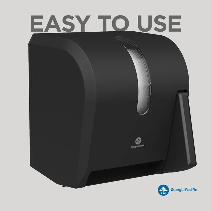 Georgia-Pacific Pro® Paper Towel Dispenser Universal 10.6X12.5 IN Wall Mount Black Push Paddle 1/Each