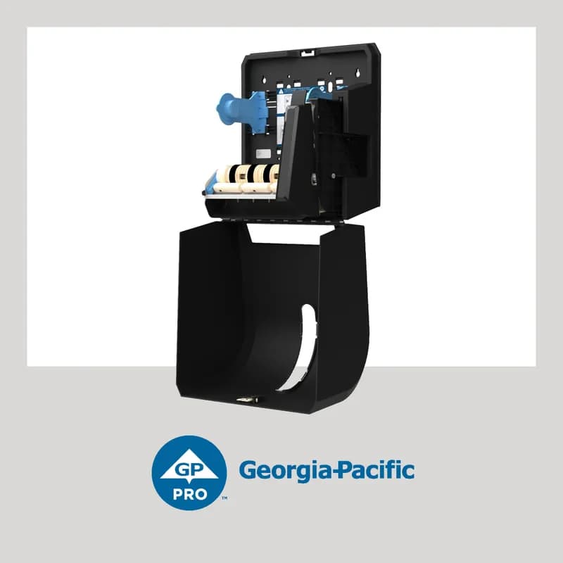 Georgia-Pacific Pro® Paper Towel Dispenser Universal 10.6X12.5 IN Wall Mount Black Push Paddle 1/Each