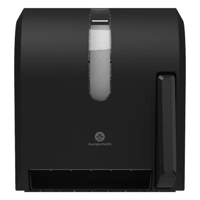 Georgia-Pacific Pro® Paper Towel Dispenser Universal 10.6X12.5 IN Wall Mount Black Push Paddle 1/Each
