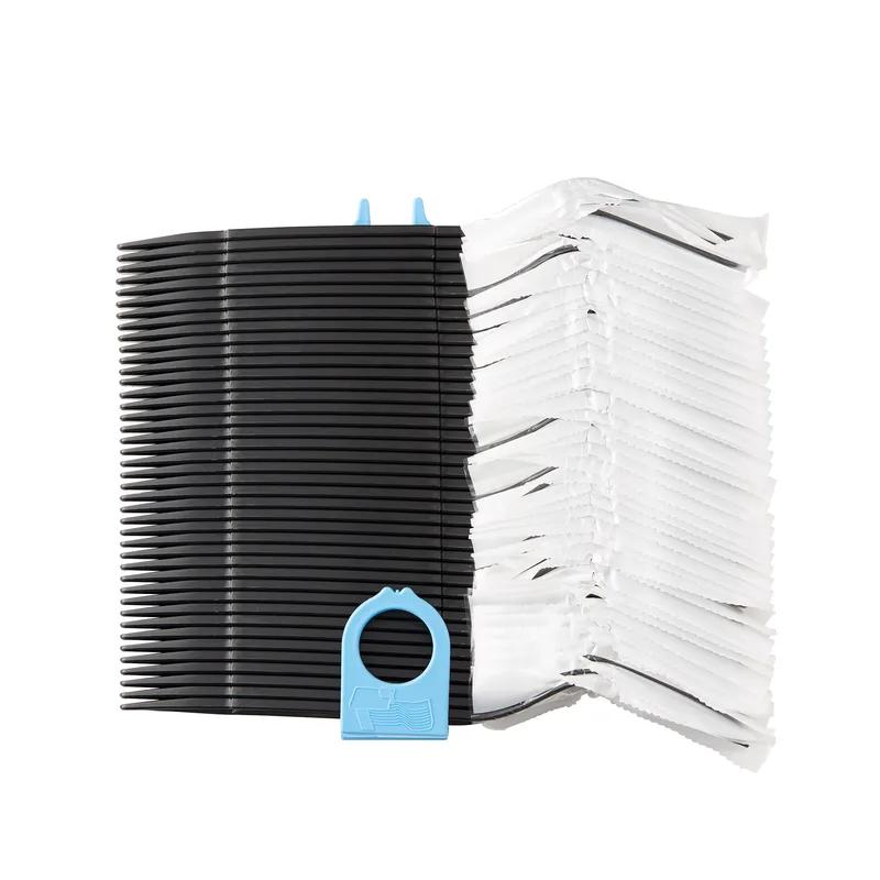 Dixie® Ultra SmartStock® Series-W Fork PP Black Heavyweight Individually Wrapped Refill 960/Case