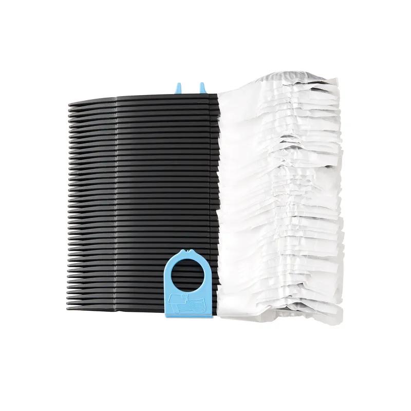 Dixie® Ultra SmartStock® Series-W Soup Spoon PP Black Heavyweight Individually Wrapped Refill 960/Case