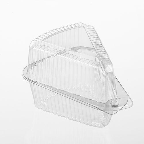 Polar Pak® Pie Slice Hinged Container With Dome Lid PET Clear Triangle Extra Deep 300/Case