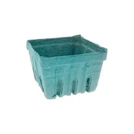 Berry Basket 32 OZ Molded Fiber Green Square 297/Case