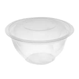 Bowl & Lid Combo 32 OZ RPET Clear Swirl Design 300/Case