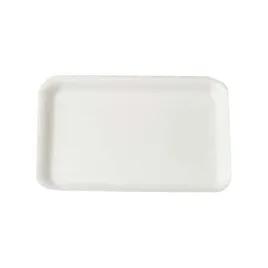 2S Meat Tray 5.75X8.25X0.63 IN Polystyrene Foam White Rectangle 500/Case