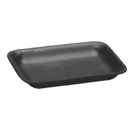 20S Meat Tray 6.31X8.63X0.63 IN Polystyrene Foam Black Rectangle Heavy 500/Case