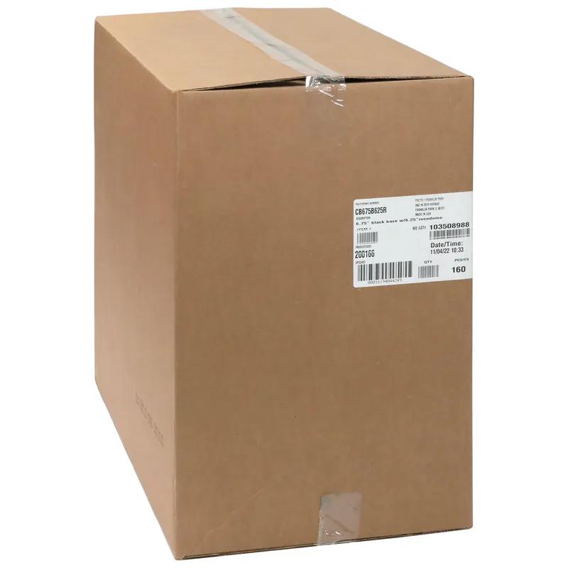 Bakery Container & Lid Combo 6.75X6.25 IN PET Black Clear 160/Case