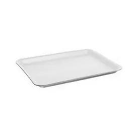 20S Meat Tray 6.31X8.63X0.63 IN 1 Compartment Polystyrene Foam White Rectangle 500/Case