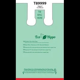 Hippo Sak® Bag 12.5X7.5X20.6 IN Plastic 15.5MIC Green Gusset 1400/Case