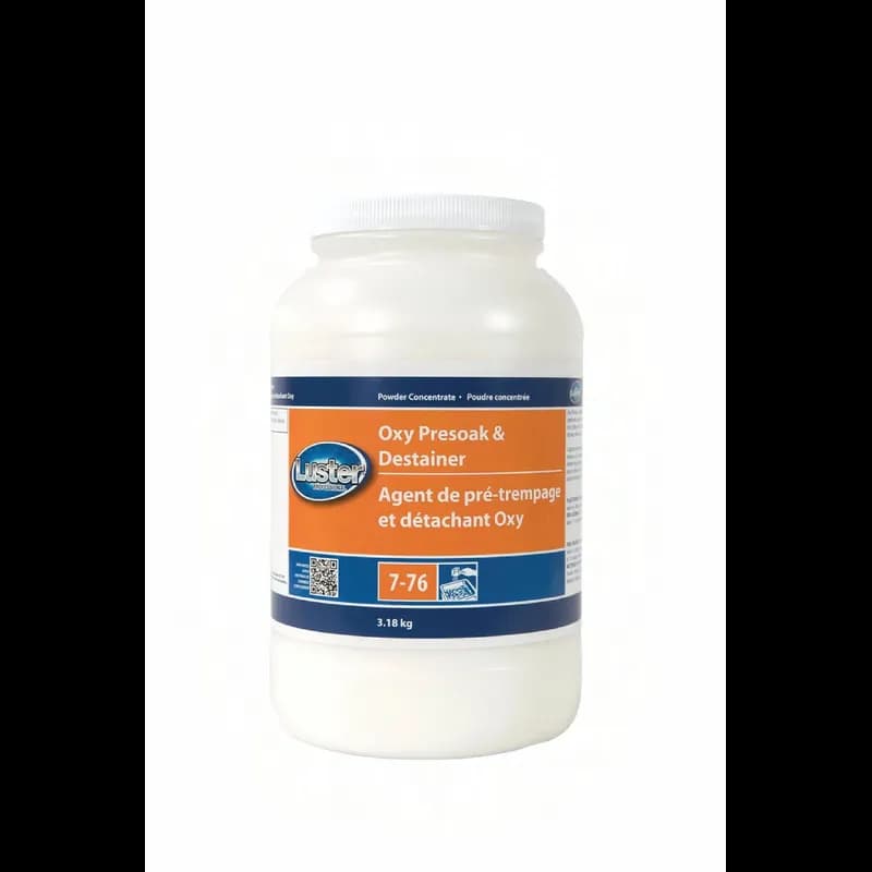 Luster® Professional Odorless Laundry Pre-Soak & Destainer 8 LB Powder Oxy 2/Case