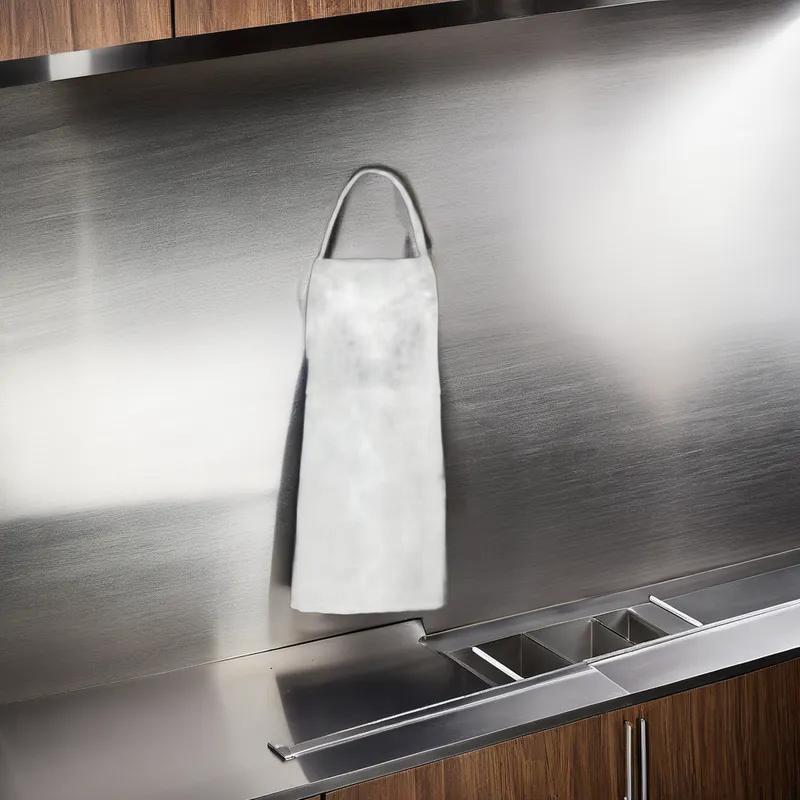 Butcher Apron 38 IN White 7MIL Vinyl 1/Each