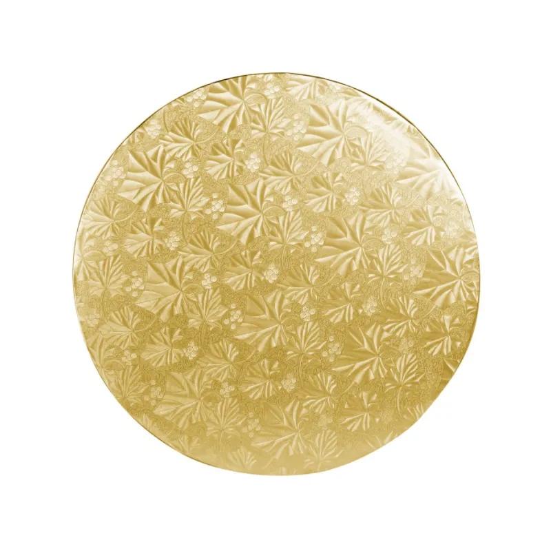 Cake Board 10X0.25 IN Foil-Lined Paper Gold 24/Case