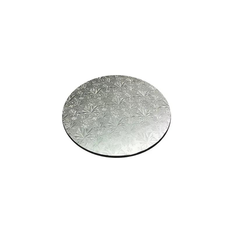 Cake Board 12 IN Foil-Lined Paper Silver 24/Case