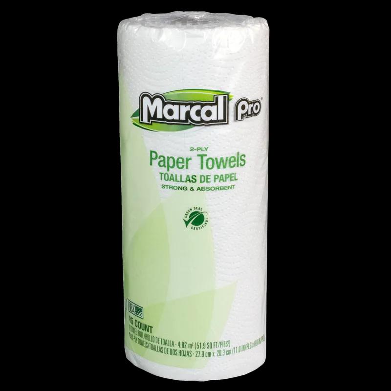 Household & Kitchen Roll Paper Towel 11IN X56.6FT 2PLY White 85 Sheets/Roll
