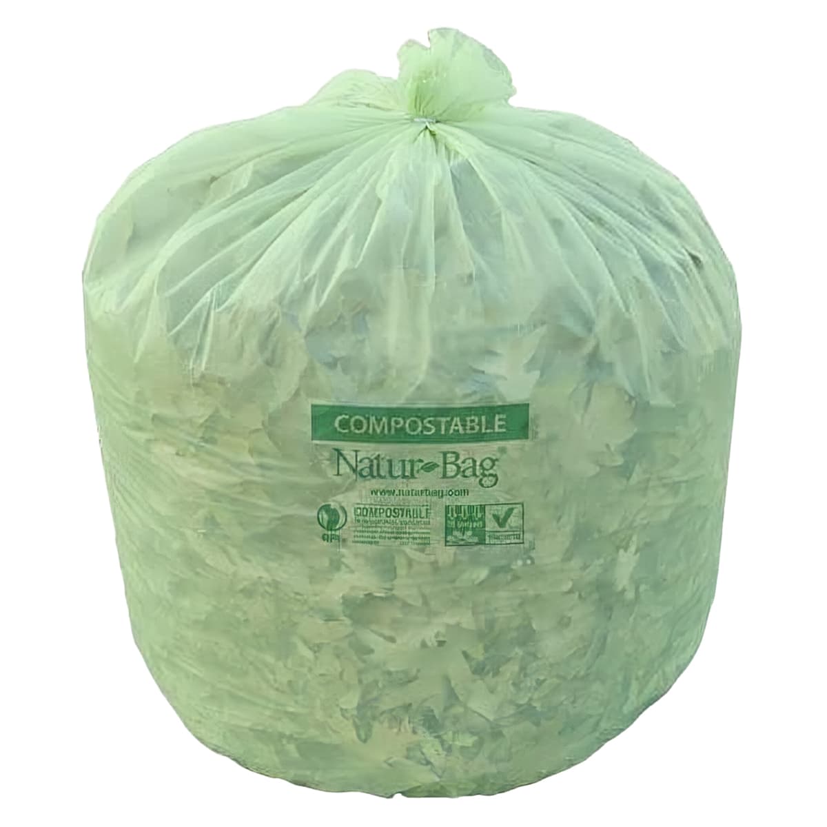 Compostable Liner 35X44 IN 39 GAL Green Plastic 1MIL 100/Case