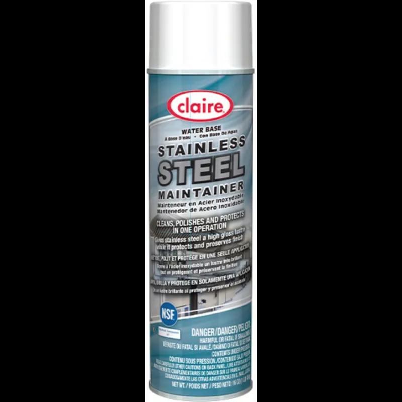 Claire Lemon Stainless Steel Cleaner & Polish 19 FLOZ Aerosol Water-Based 12/Case