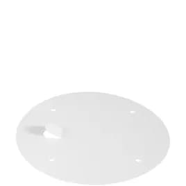 Solo® Lid Flat 8.4X0.04 IN 1 Compartment Coated Paper White For 165 OZ Container Closing Tabs Unhinged 100/Case