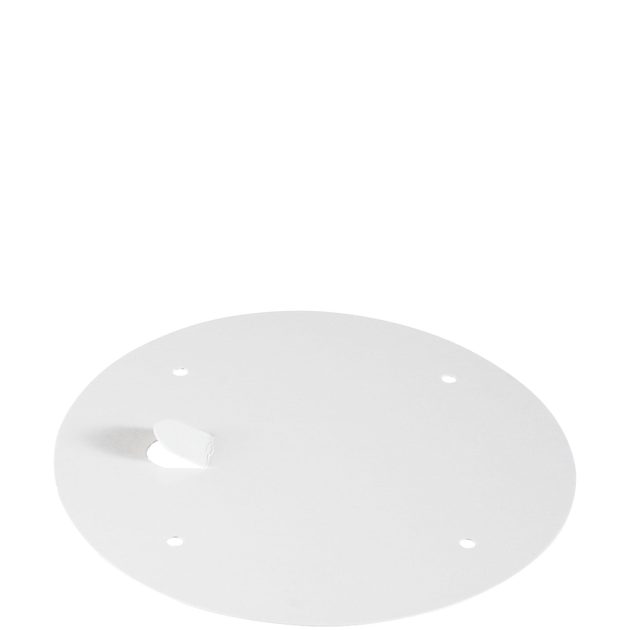 Solo® Lid Flat 8.4X0.04 IN 1 Compartment Coated Paper White For 165 OZ Container Closing Tabs Unhinged 100/Case