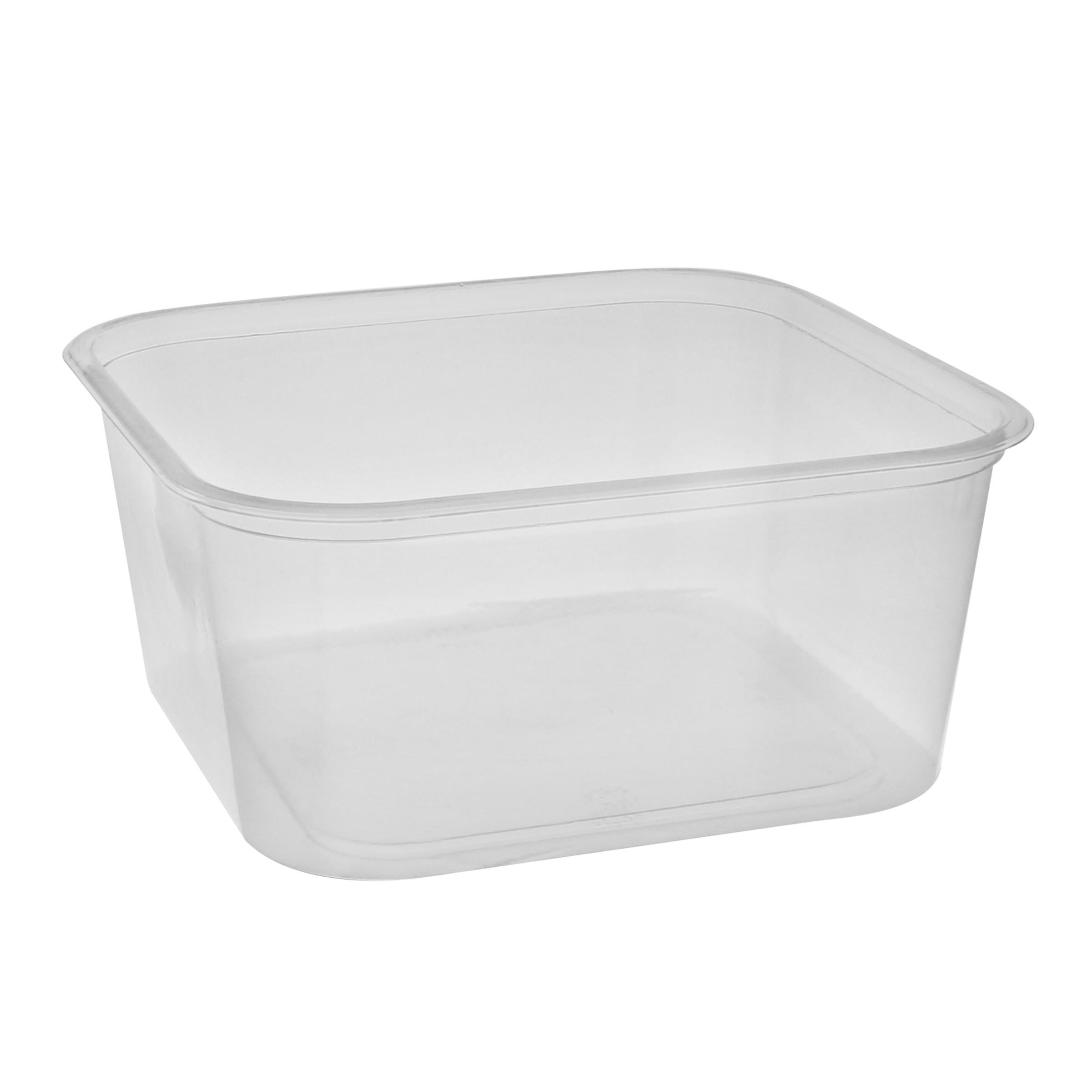 Bakery Container 104 OZ 8.63X8.63X3.81 IN PET Clear Square 100/Case