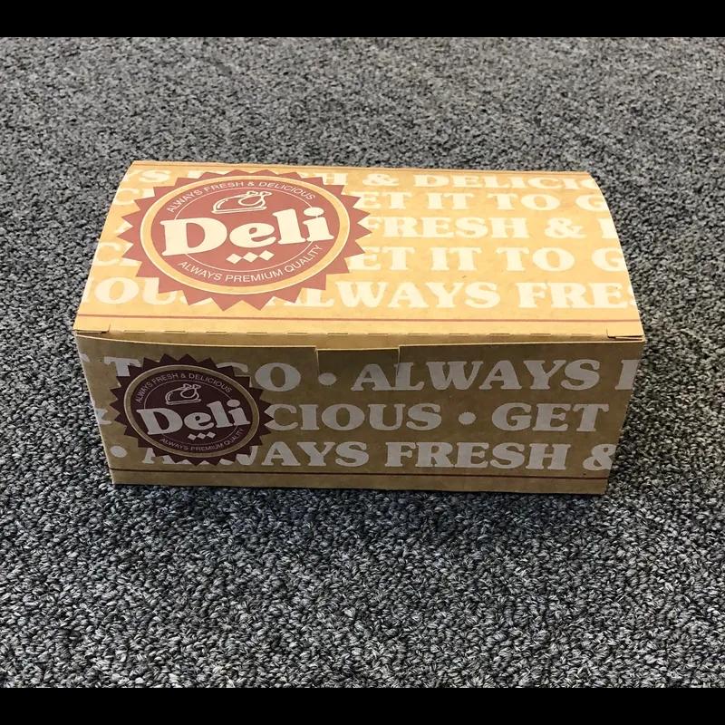 Take-Out Box Tuck-Top 7X4.25X2.75 IN Paper Rectangle 250/Case