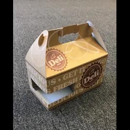 Chicken Barn & Lunch Box Large (LG) 8 Piece 9.5X5X5 IN Paperboard Deli Print 100/Case