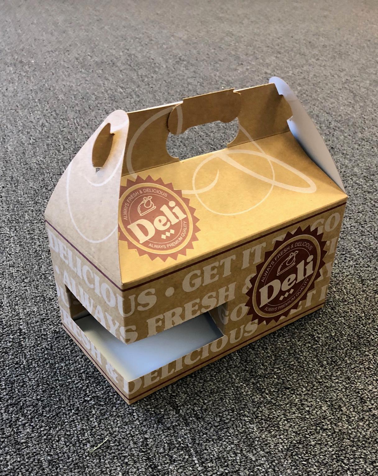 Chicken Barn & Lunch Box Large (LG) 8 Piece 9.5X5X5 IN Paperboard Deli Print 100/Case