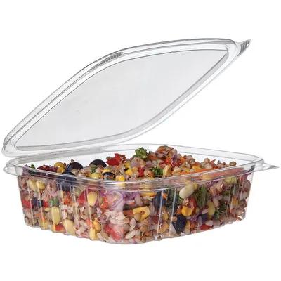 Deli Container Hinged 24 OZ PLA Clear Rectangle 200/Case