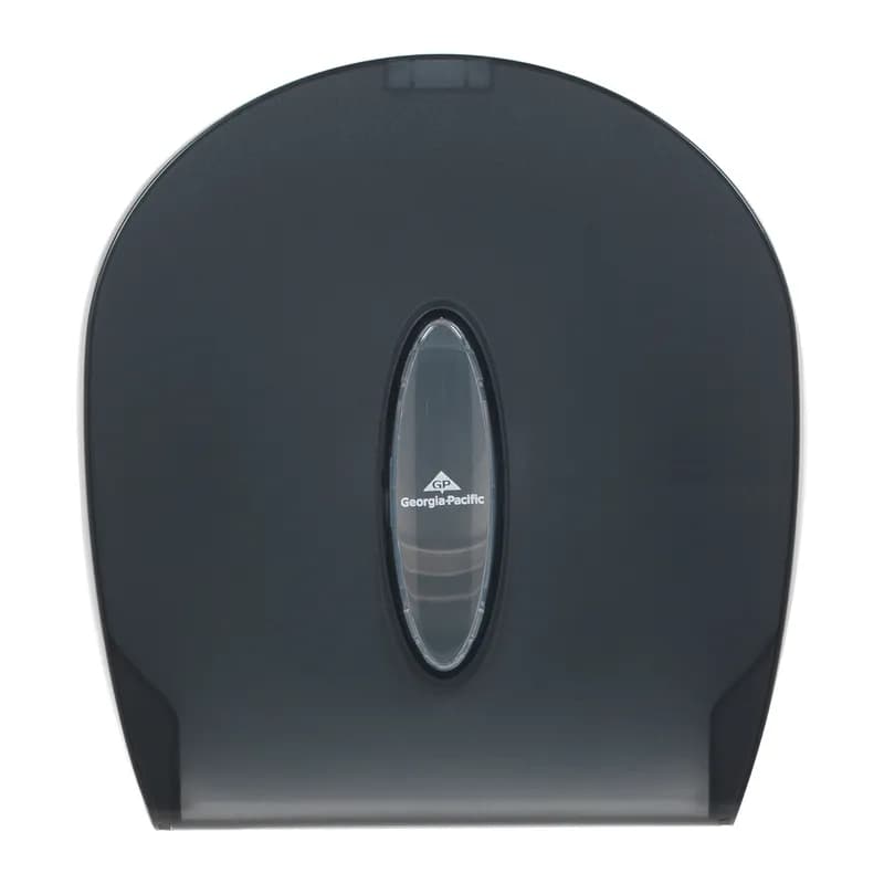 Georgia-Pacific Pro® Toilet Paper Dispenser 5.39X10.61 IN Translucent Smoke 1-Roll Jumbo Jr (JRT) High Capacity 1/Each