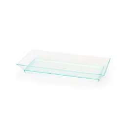 Klarity Plate 5.3X2.5 IN Plastic Translucent Green Rectangle 50 Count/Pack 4 Packs/Case 200 Count/Case