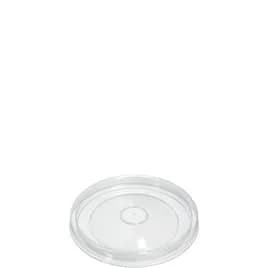 Solo® Flexstyle® Lid Flat 3.956X0.443 IN 1 Compartment PP Clear Round For 16 OZ Soup Cup 50 Count/Pack 10 Packs/Case