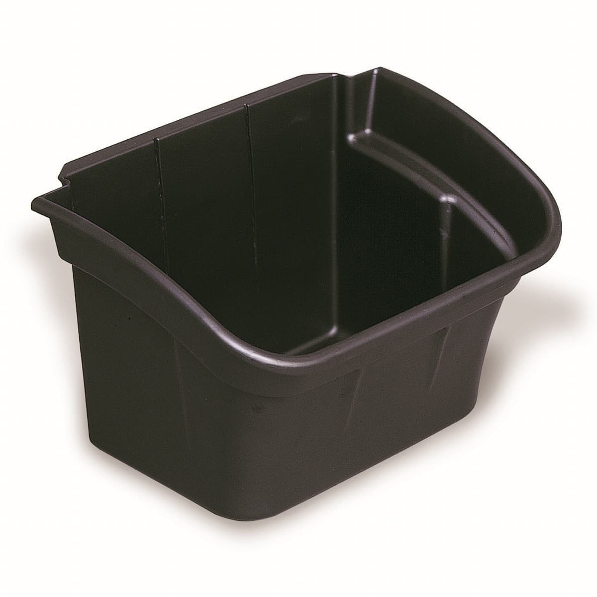 Bin Box 12.12X17.00X5.00 IN Black HDPE Utility 1/Each