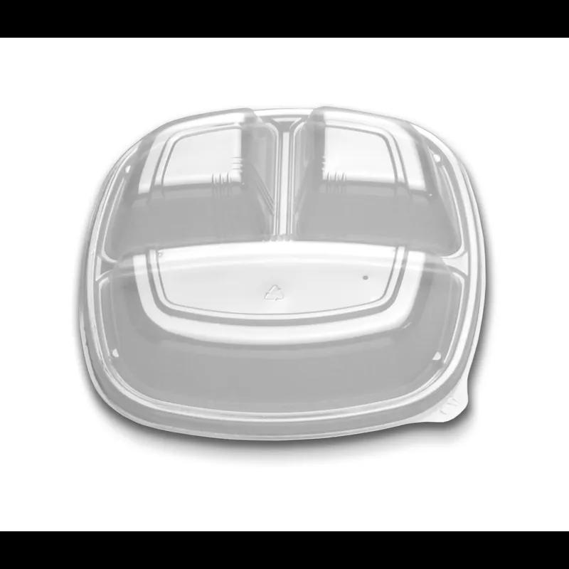 Lid Dome 9 IN 3 Compartment Clear For Plate Unhinged 300/Case