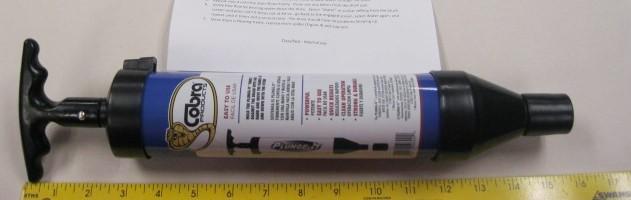 Soda Machine Drain Plunger 16X11.5X8.5 IN Plastic Blue For 9000 & 9100 Platform 1/Each