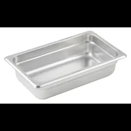 Steam Table Pan 1/4 Size 2.5 IN 18/8 Stainless Steel 1/Each
