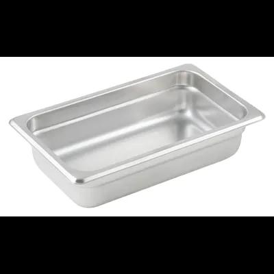 Steam Table Pan 1/4 Size 2.5 IN Stainless Steel 24GA 1/Each