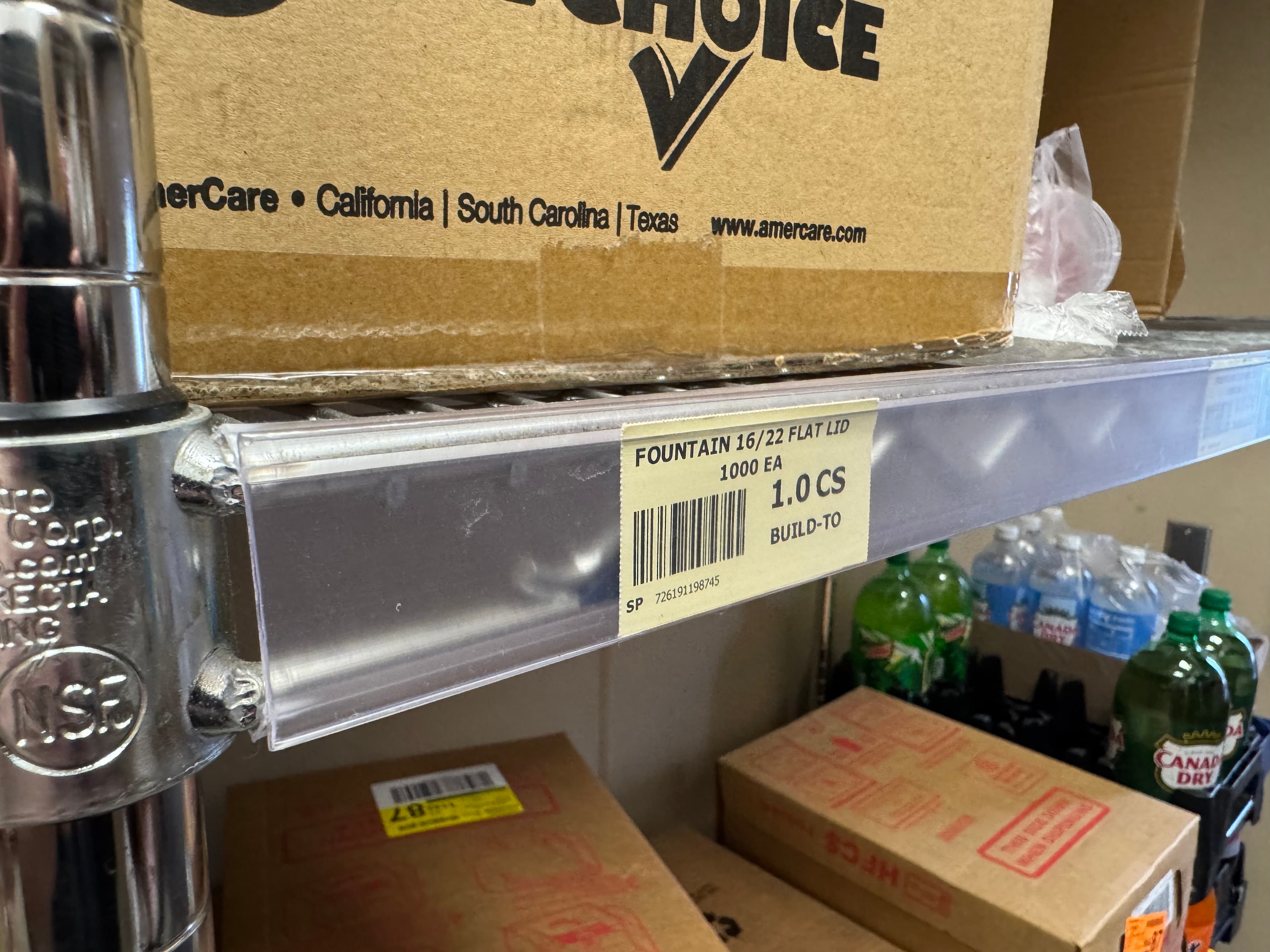 Lean Storage Tag Molding 38 IN PVC 10/Box