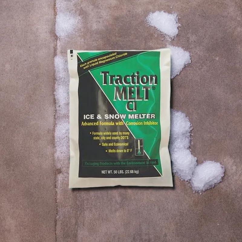 Traction Melt CI Ice Melt 50 LB Sodium Chloride Magnesium Chloride Bag 50/Pallet