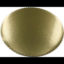 Signature Food Boards® Cake Board Cake Base 7.063 IN Paperboard Gold Round Heavy Duty Grease Resistant 200/Case