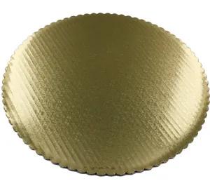 Signature Food Boards® Cake Board Cake Base 7.063 IN Paperboard Gold Round Heavy Duty Grease Resistant 500/Case