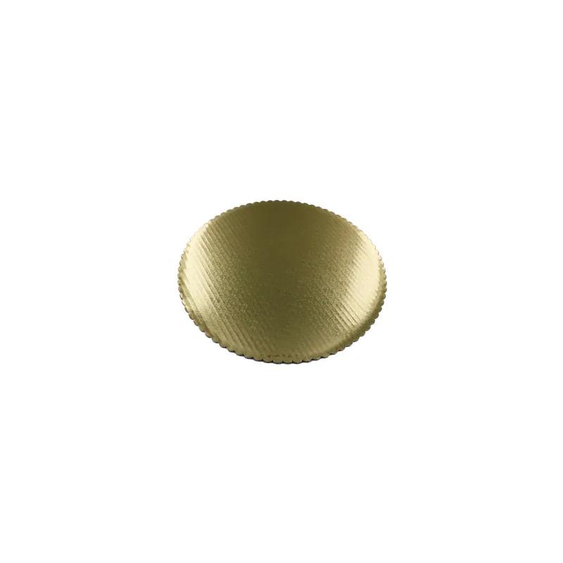 Signature Food Boards® Cake Board Cake Base 7.063 IN Paperboard Gold Round Heavy Duty Grease Resistant 500/Case