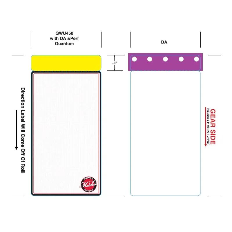 QWU450 Label 4.5 IN 16/Case