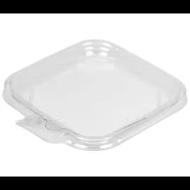 TamperSmart Lid Flat 4.62X4.99 IN PET Clear Square For Container 750/Case